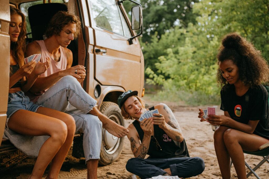 camping card games